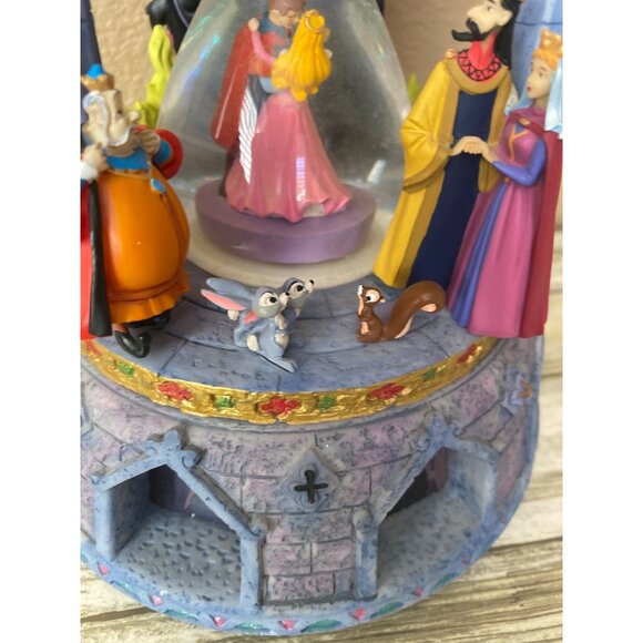Disney Sleeping Beauty Aurora Hourglass Snowglobe Music Lighted Box w/FLAWS - Picture 10 of 16